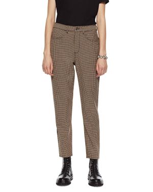 ON THIS DAY Tapered Plaid Pants - Natural