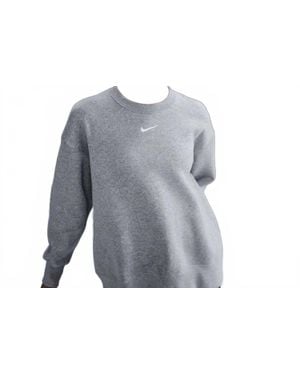 Nike Phoenix Fleece Crewneck Sweatshirt - Gray