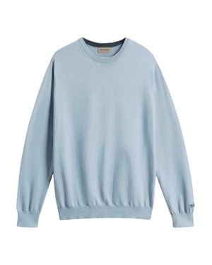 Woolrich Light Cotton Crew Neck Sweater - Blue