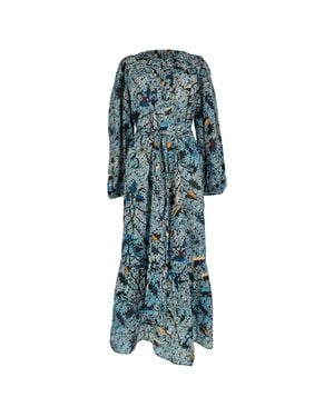 Ulla Johnson Iona Midi Dress - Blue