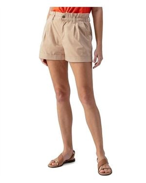 Sanctuary Elastic Waist Cuffed Short - Natural
