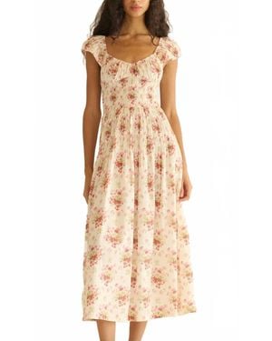Doen Quinette Midi Dress - Natural