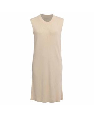 Ann Demeulemeester Knitted Sleeveless Midi Dress - Natural