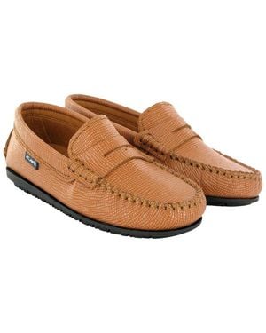 ATLANTA MOCASSIN Leather Loafer - Brown