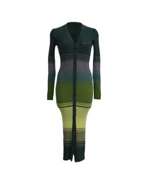 STAUD Shoko Sweater Midi Dress - Green
