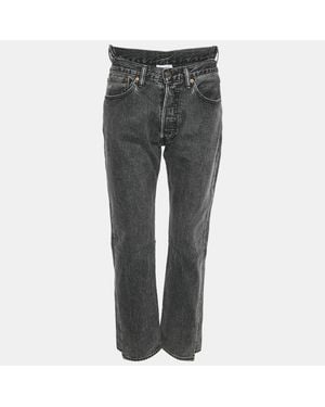 Vetements X Levi's Denim High Waist Reworked Jeans L/Waist - Gray