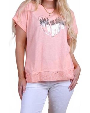 Gigi Moda Solare Cotton Top - Red