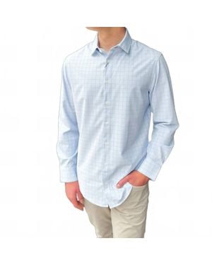Mizzen+Main Leeward Long Sleeve Dress Shirt - Blue