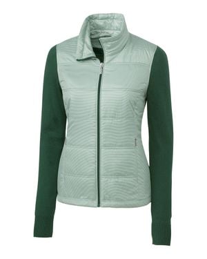 Cutter & Buck Cora Quilted Sweater Jacket - Green