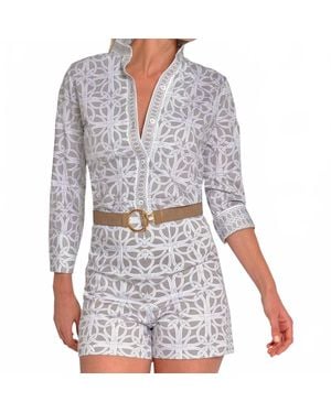 Gretchen Scott Boyfriend Shell Buttons Shirt - Gray