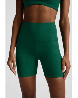 Beyond Yoga Spacedye Keep Pace Biker Shorts - Green