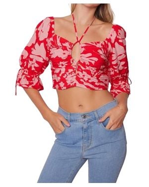 Lost + Wander Still The One Crop Top - Red