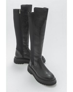 Prologue Shoes Shadow Knee High Boot - Black