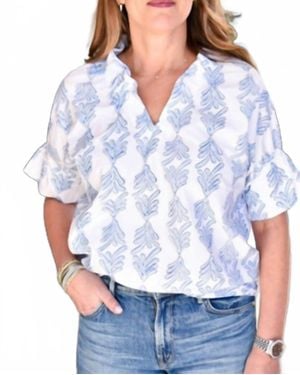 Finley Crosby Top - Blue