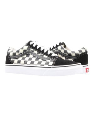 Vans Old Skool Blur Check Classic Sneaker - Black