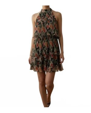 En Saison Floral Tiered Romper - Black