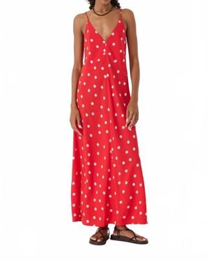Eesome Palmer Polka Dot Dress - Red