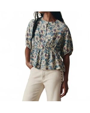 The Great Hayflower Voluminous Sleeves Top - Multicolor