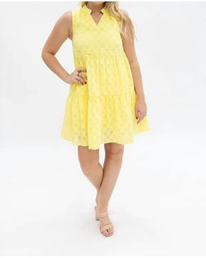Southern Grace Jessica Tank Mini Dress - Yellow