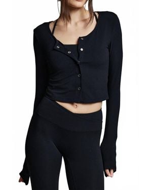Year Of Ours Studio Cardigan - Black