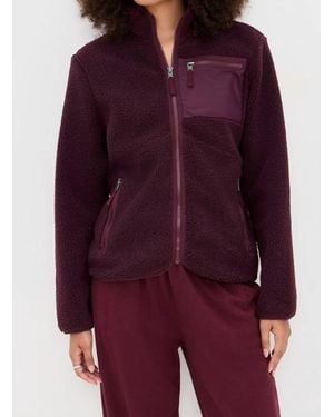 Splits59 Harris Sherpa Jacket - Red