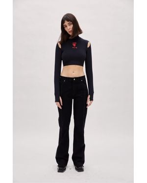 Pcfg Flare Denim Pant - Blue