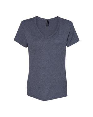 Hanes Perfect-T V-Neck T-Shirt - Blue