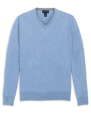 Scott Barber The Classic 12Gg V-Neck Sweater - Blue