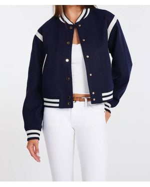 Bishop + Young Power Play Varsity Jacket - Blue