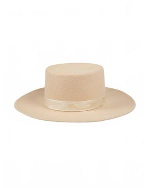 Scotch & Soda Fedora Wool Hat - Natural