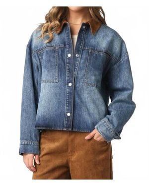 Olivaceous Lisa Barn Jacket - Blue