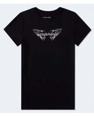 Aéropostale Wings Graphic Tee - Black