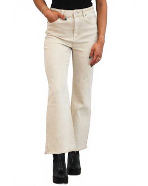 Zenana Zuri High Waisted Bootcut Jeans - White
