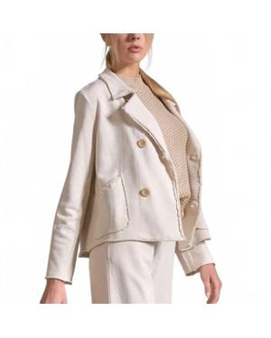 Elan Blaze Double Breasted Jacket - Natural