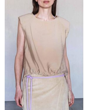 Humanoid Elijah Sleeveless Top - Brown