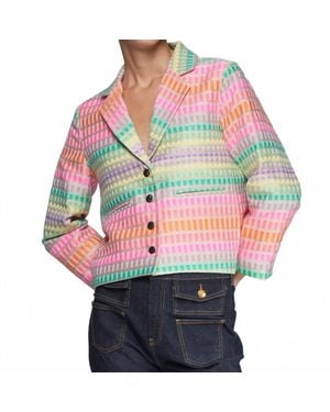 Vilagallo Emma Jacquard Jacket - Red