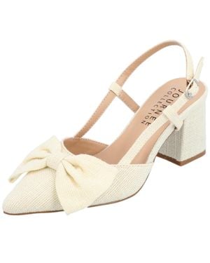 Journee Collection Tailynn Pump Cream Tailynn-Crm-090 - Natural