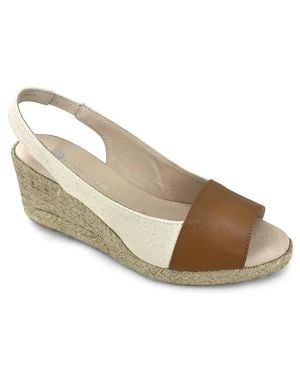 Eric Michael Wendy Espadrille Sandals - Metallic