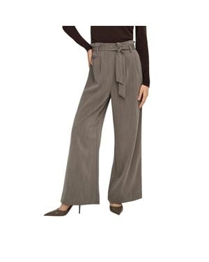 ONLY Viscose Casual Pants - Brown