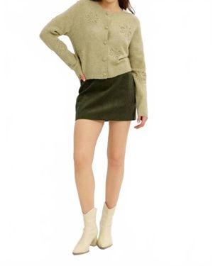 Idem Ditto 90's Cool Corduroy Mini Skirt - Green