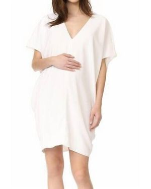 HATCH Slouch Maternity Dress - White