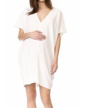 HATCH Slouch Maternity Dress - White