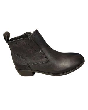 Salvia Nico Leather Ankle Boot - Black
