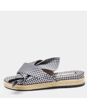 N°21 N°21/ Fabric Knot Slide Flats - White