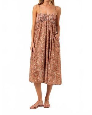 Sundays Barker Midi Dress - Brown