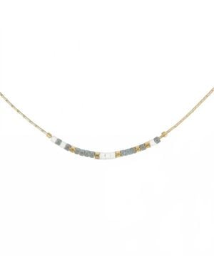 Dot & Dash Design Chosen Morse Code Necklace - Metallic
