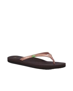 Sanuk Yoga Joy Metallic Rose Sws10002-Rgl - Brown