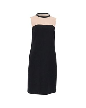 Akris Punto Color-Blocked Mini Shift Dress - Black
