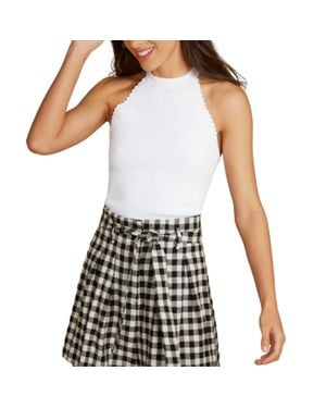Autumn Cashmere Racerback Top - White