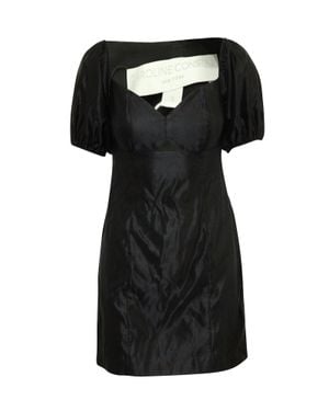 Caroline Constas Off Shoulder Dress With Cut Out - Black